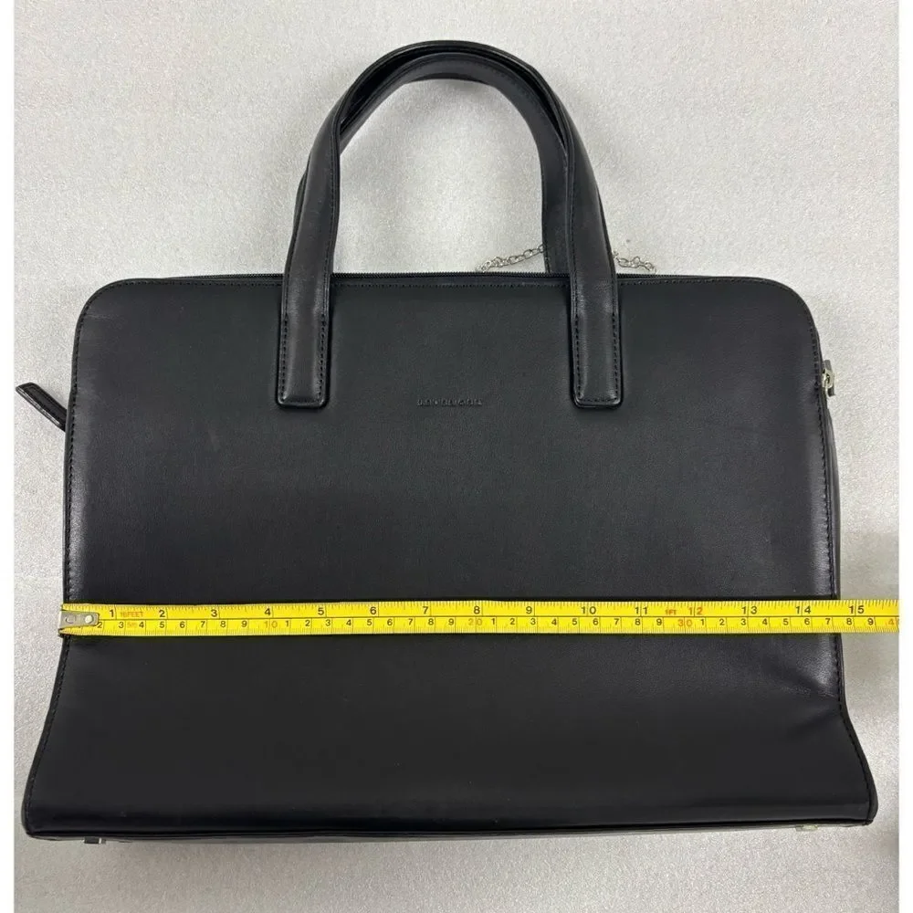 Levenger Everyday Black Laptop Bag with Handles